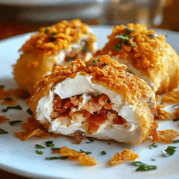 Cream Cheese and Bacon Stuffed Doritos Chicken