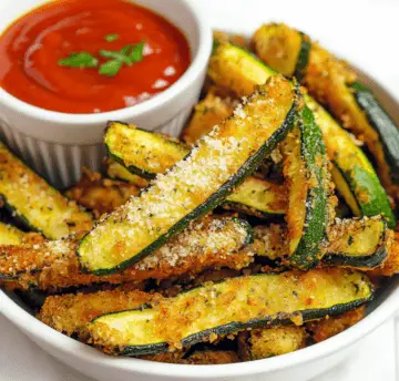 Crispy Parmesan Zucchini Fries