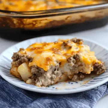 Easy 5-Ingredient Hamburger & Potato Casserole