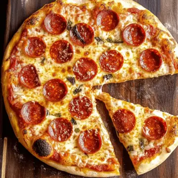 Homemade Pepperoni Pizza