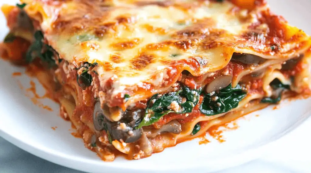 Mushroom And Spinach Lasagna Recipe