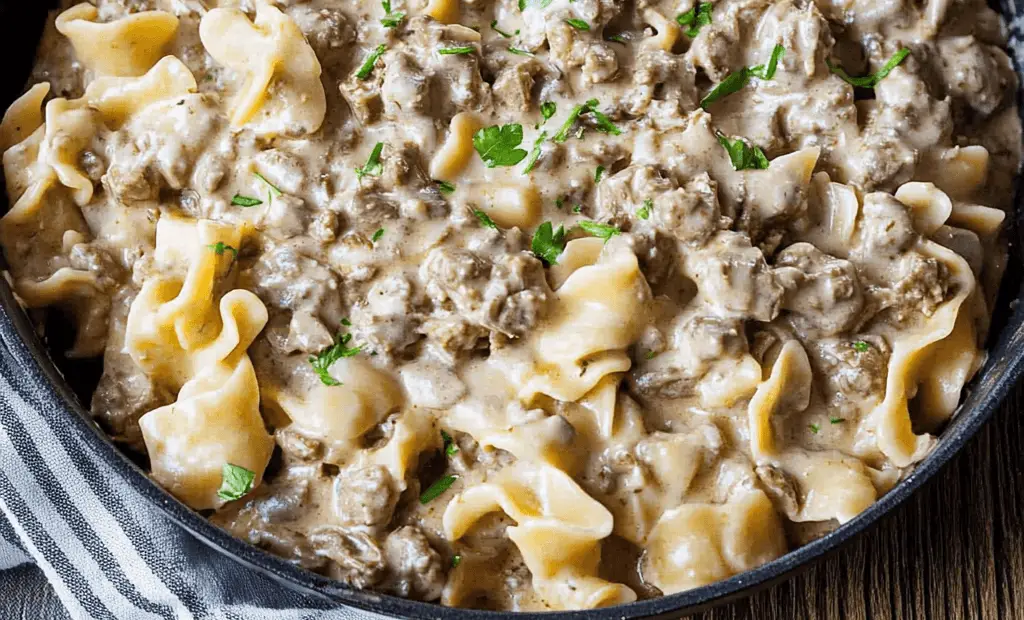 The Best Hamburger Stroganoff Recipe