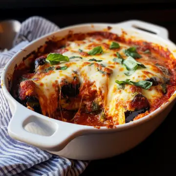 Simple eggplant parmesan