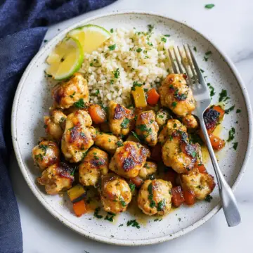 15-Minute Garlic Butter Chicken Bites Recipe