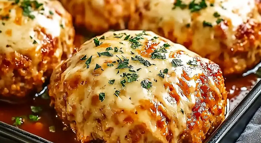 Garlic Parmesan Chicken Meatloaves