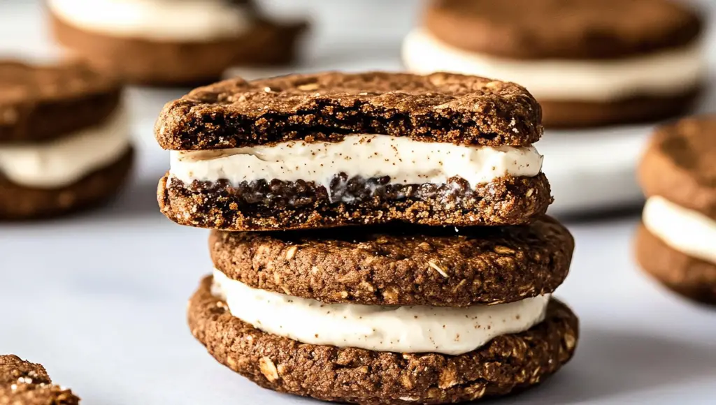 Gingerbread Oatmeal Cream Pies