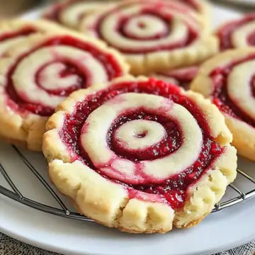 Irresistible Raspberry Swirl Shortbread Cookies